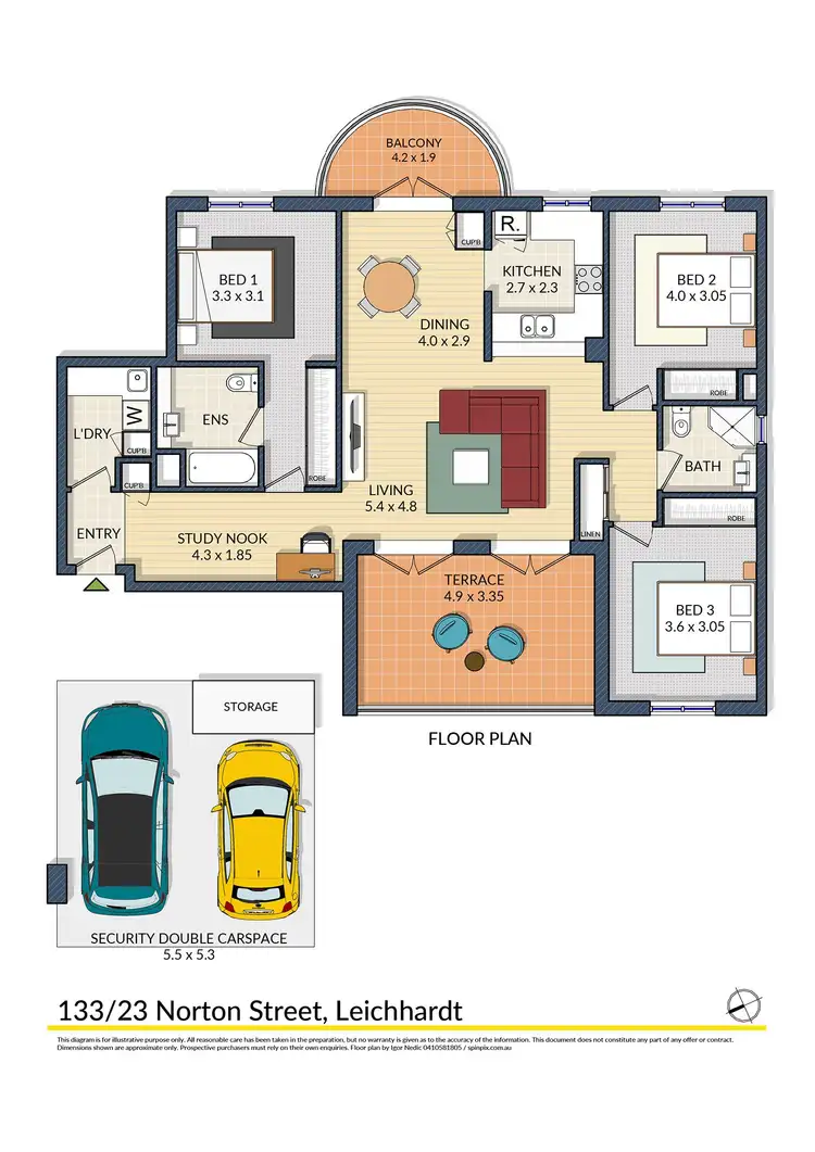 Floorplan of Homely apartment listing, 133/23 Norton Street, Leichhardt NSW 2040