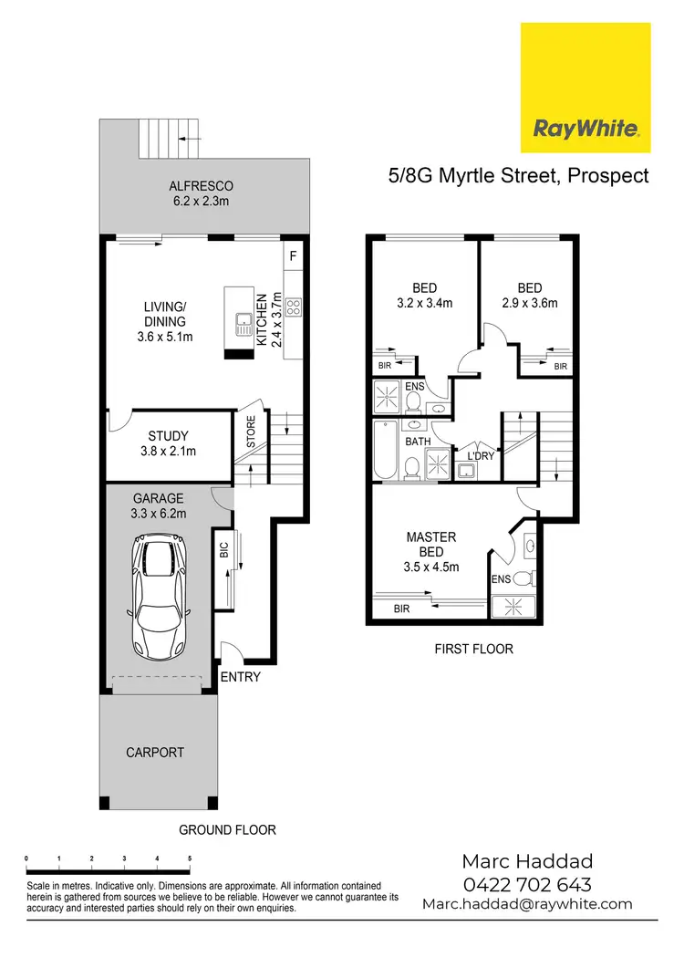 Floorplan of Homely townhouse listing, 5/8G Myrtle Street, Prospect NSW 2148
