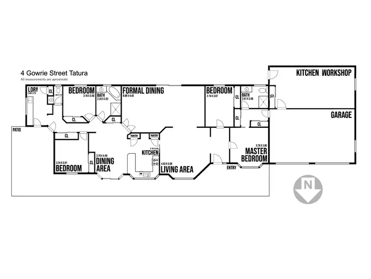Floorplan of Homely house listing, 4 Gowrie Street, Tatura VIC 3616