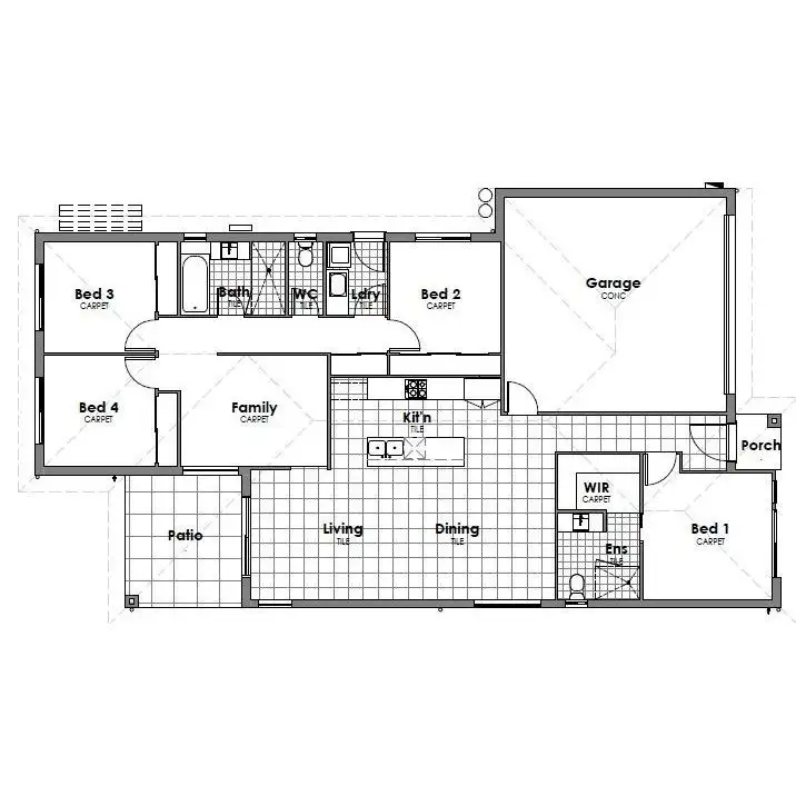 Floorplan of Homely house listing, 17 Pinnacles Drive, Glass House Mountains QLD 4518