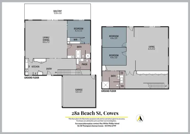 Floorplan of Homely house listing, 28a Beach Street, Cowes VIC 3922