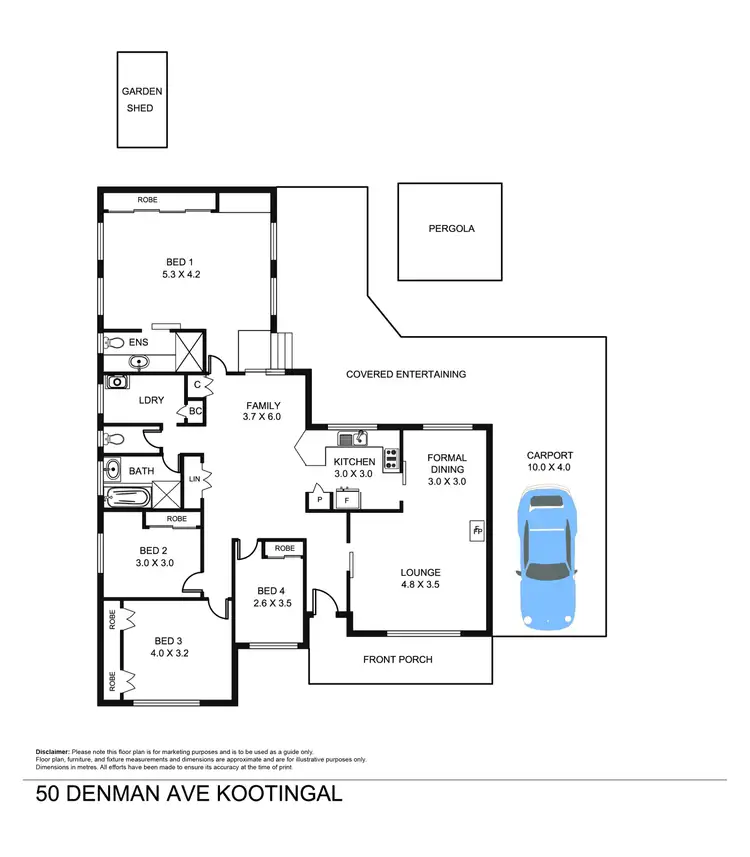 Floorplan of Homely house listing, 50 Denman Avenue, Kootingal NSW 2352