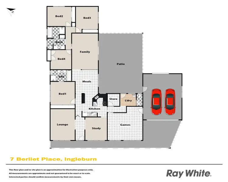Floorplan of Homely house listing, 7 Berliet Place, Ingleburn NSW 2565