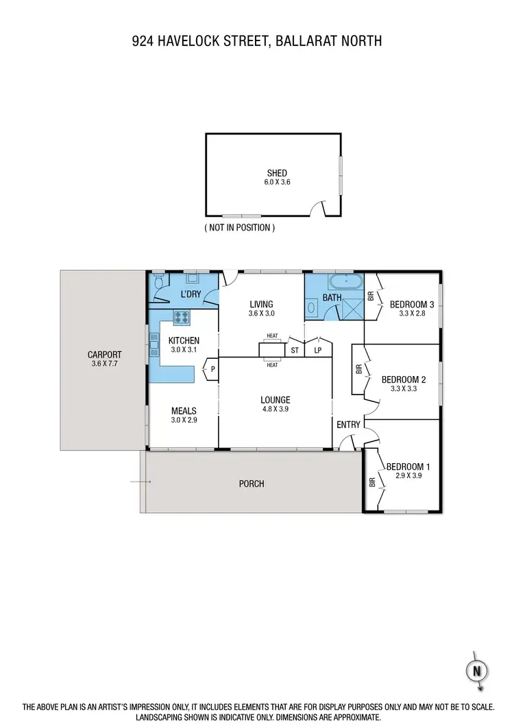 Floorplan of Homely house listing, 924 Havelock Street, Ballarat North VIC 3350