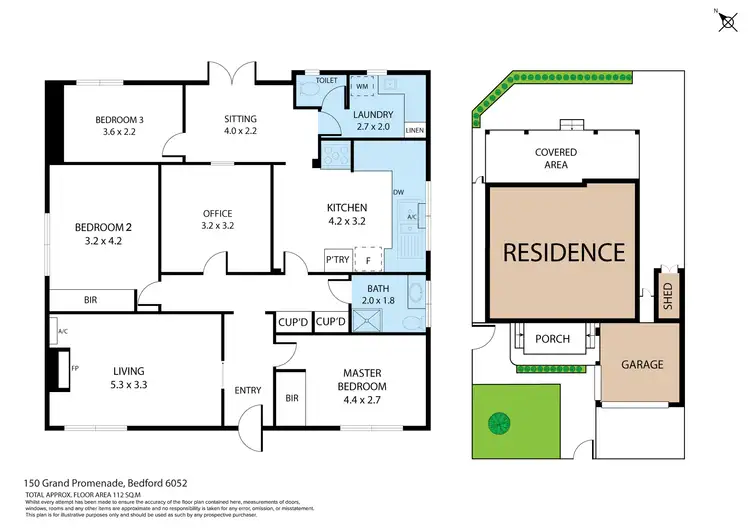 Floorplan of Homely house listing, 150 Grand Promenade, Bedford WA 6052