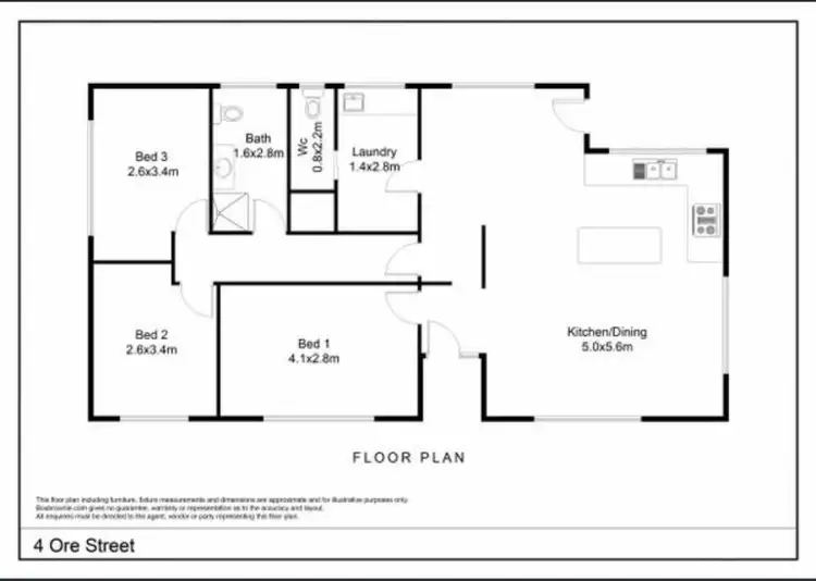 Floorplan of Homely house listing, 4 Ore Street, Long Gully VIC 3550