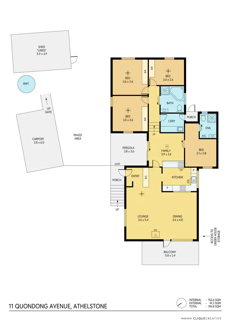 Floorplan of Homely house listing, 11 Quondong Avenue, Athelstone SA 5076