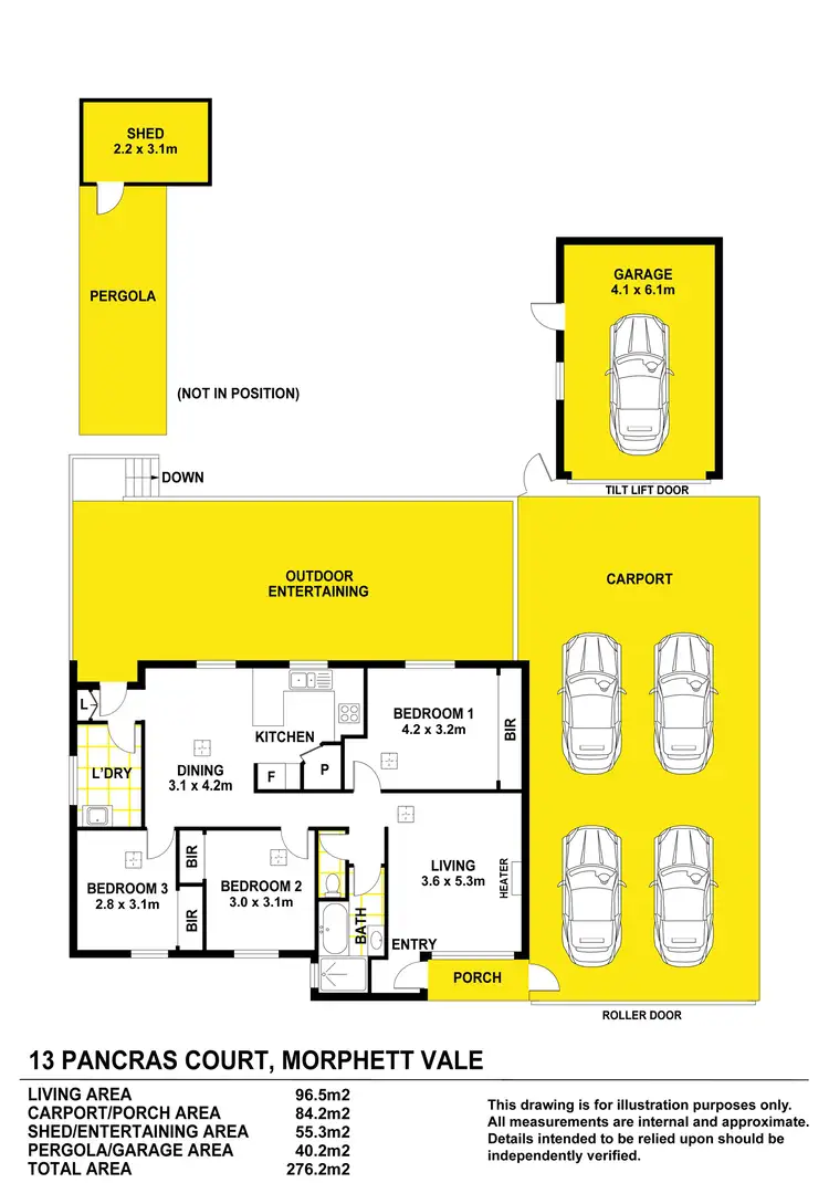 Floorplan of Homely house listing, 13 Pancras Court, Morphett Vale SA 5162