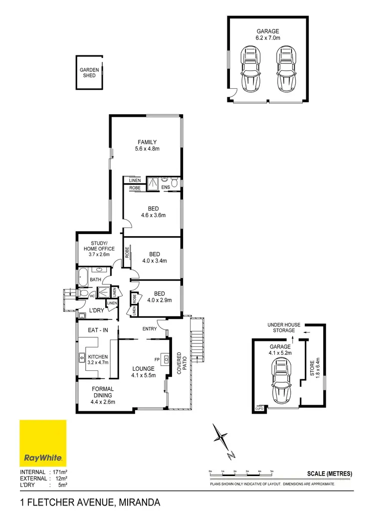 Floorplan of Homely house listing, 1 Fletcher Avenue, Miranda NSW 2228