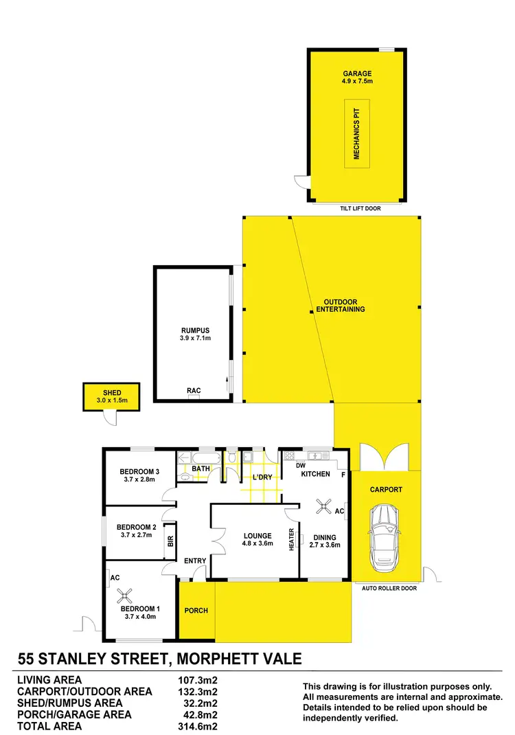 Floorplan of Homely house listing, 55 Stanley Street, Morphett Vale SA 5162