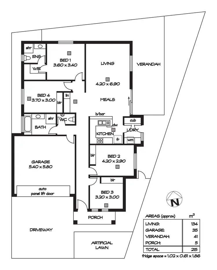 Floorplan of Homely house listing, 7 Kate Street, Parafield Gardens SA 5107