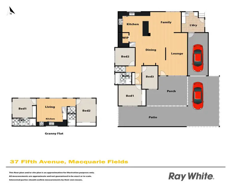 Floorplan of Homely house listing, 37 Fifth Avenue, Macquarie Fields NSW 2564