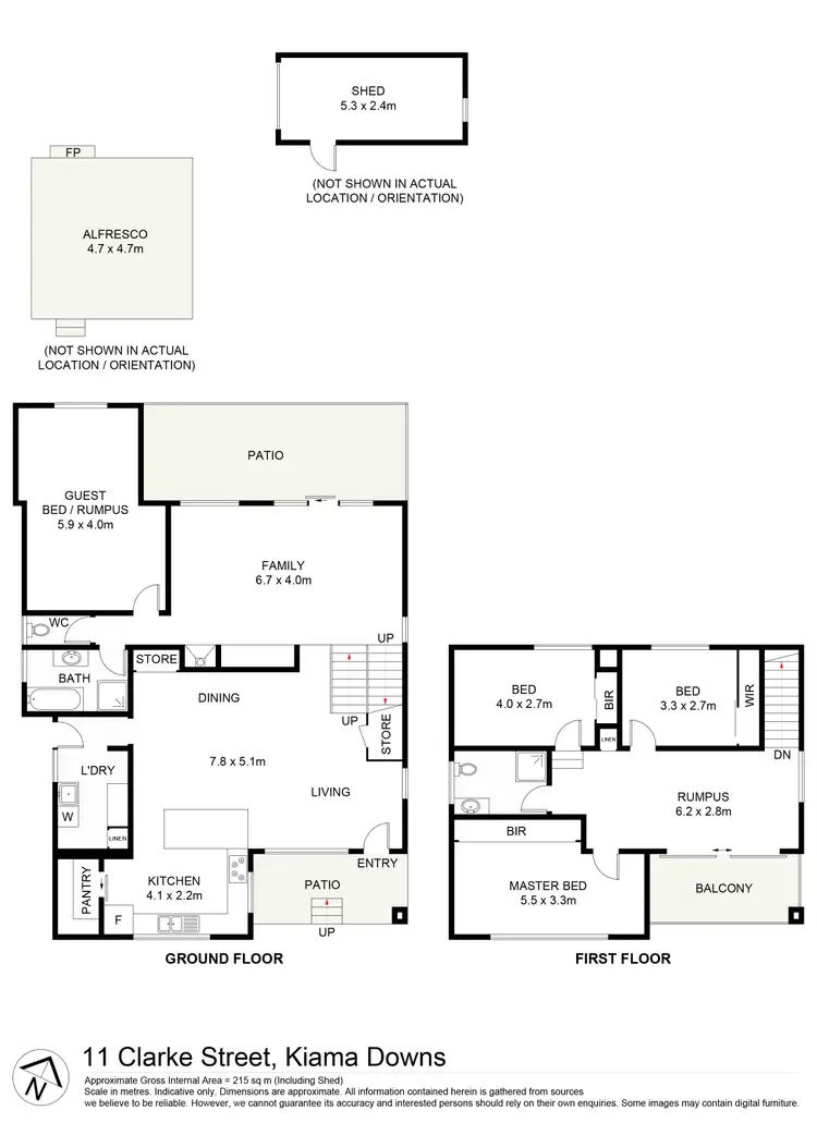 Floorplan of Homely house listing, 11 Clarke Street, Kiama Downs NSW 2533