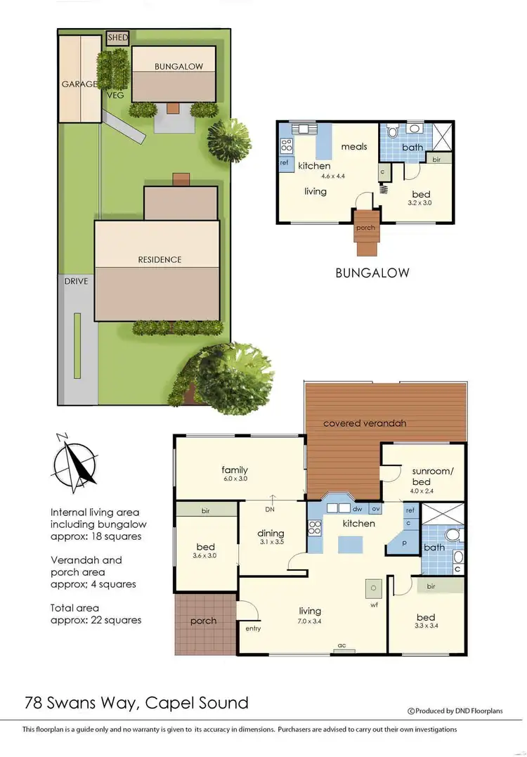 Floorplan of Homely house listing, 78 Swans Way, Capel Sound VIC 3940
