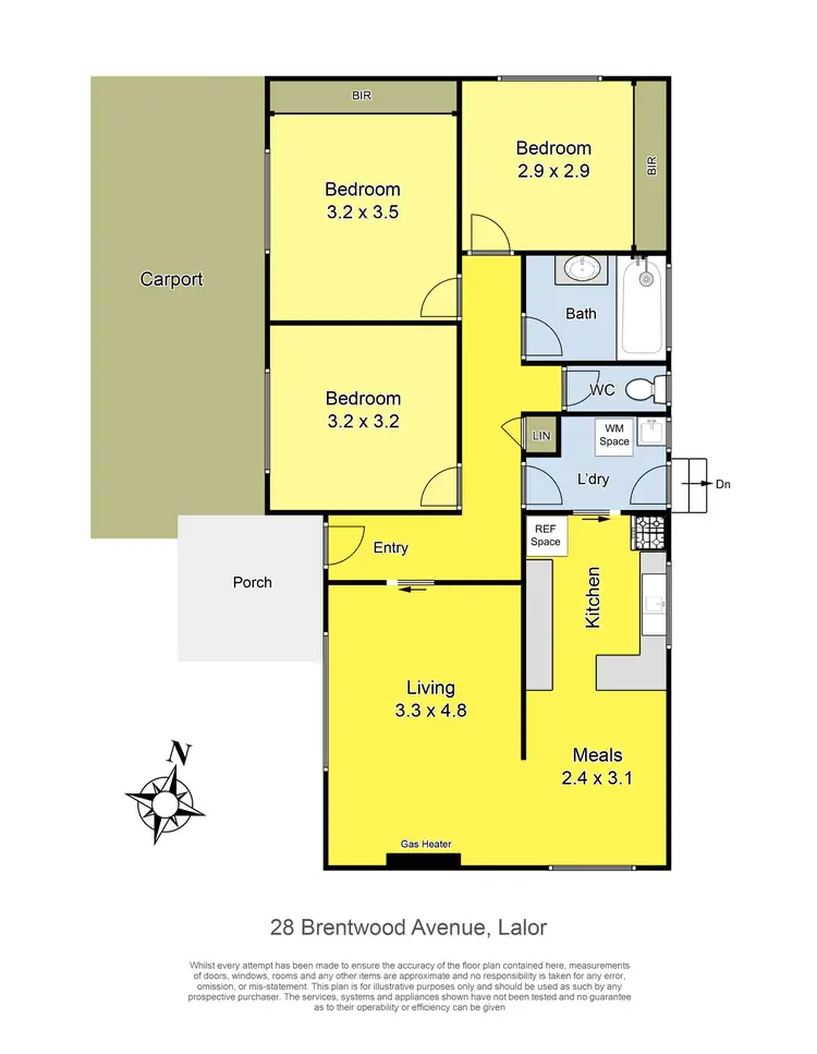 Floorplan of Homely house listing, 28 Brentwood Avenue, Lalor VIC 3075