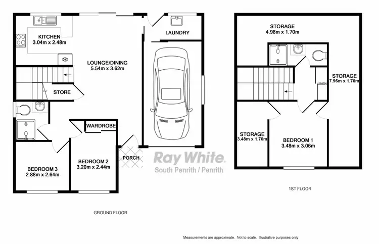Floorplan of Homely townhouse listing, 3/9 French Street, Kingswood NSW 2747
