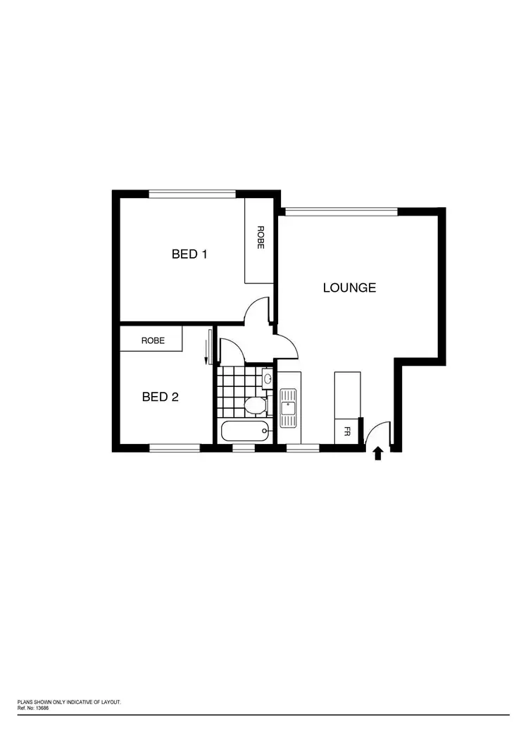 Floorplan of Homely unit listing, 9/7 Munro Road, Queanbeyan NSW 2620