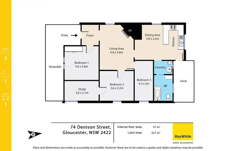Floorplan of Homely house listing, 74 Denison Street, Gloucester NSW 2422