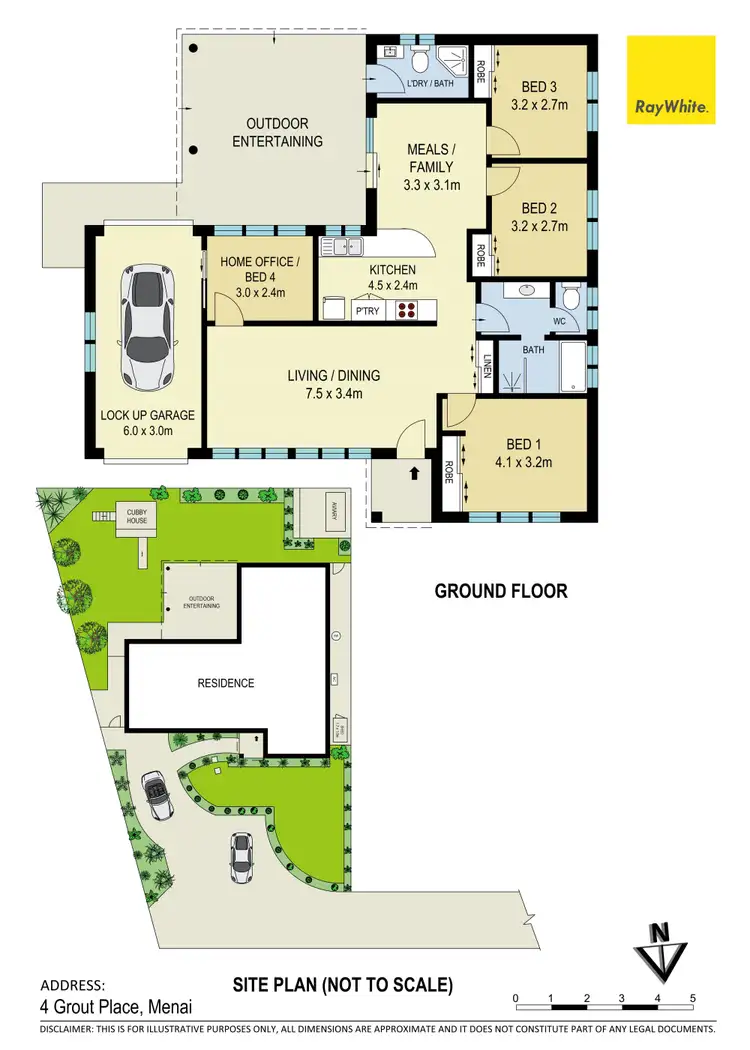 Floorplan of Homely house listing, 4 Grout Place, Menai NSW 2234