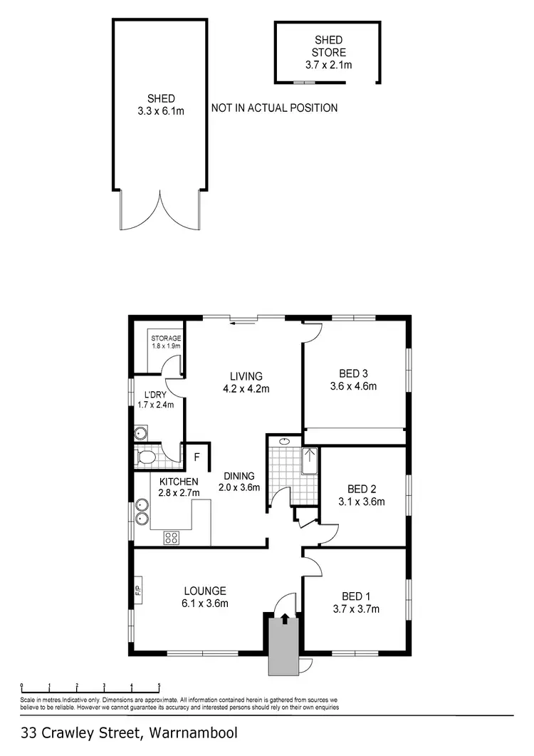Floorplan of Homely house listing, 33 Crawley Street, Warrnambool VIC 3280