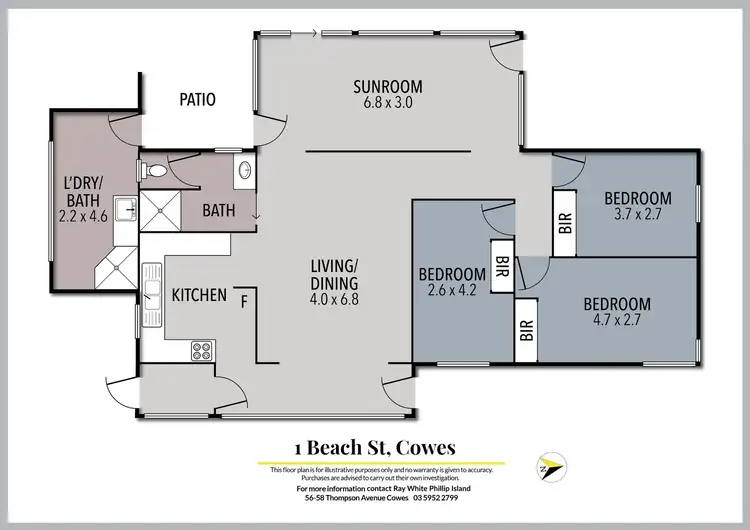 Floorplan of Homely house listing, 1 Beach Street, Cowes VIC 3922
