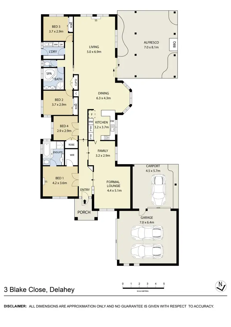Floorplan of Homely house listing, 3 Blake Close, Delahey VIC 3037