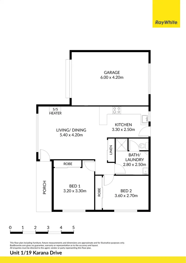 Floorplan of Homely house listing, 1/19 Karana Drive, Warrnambool VIC 3280