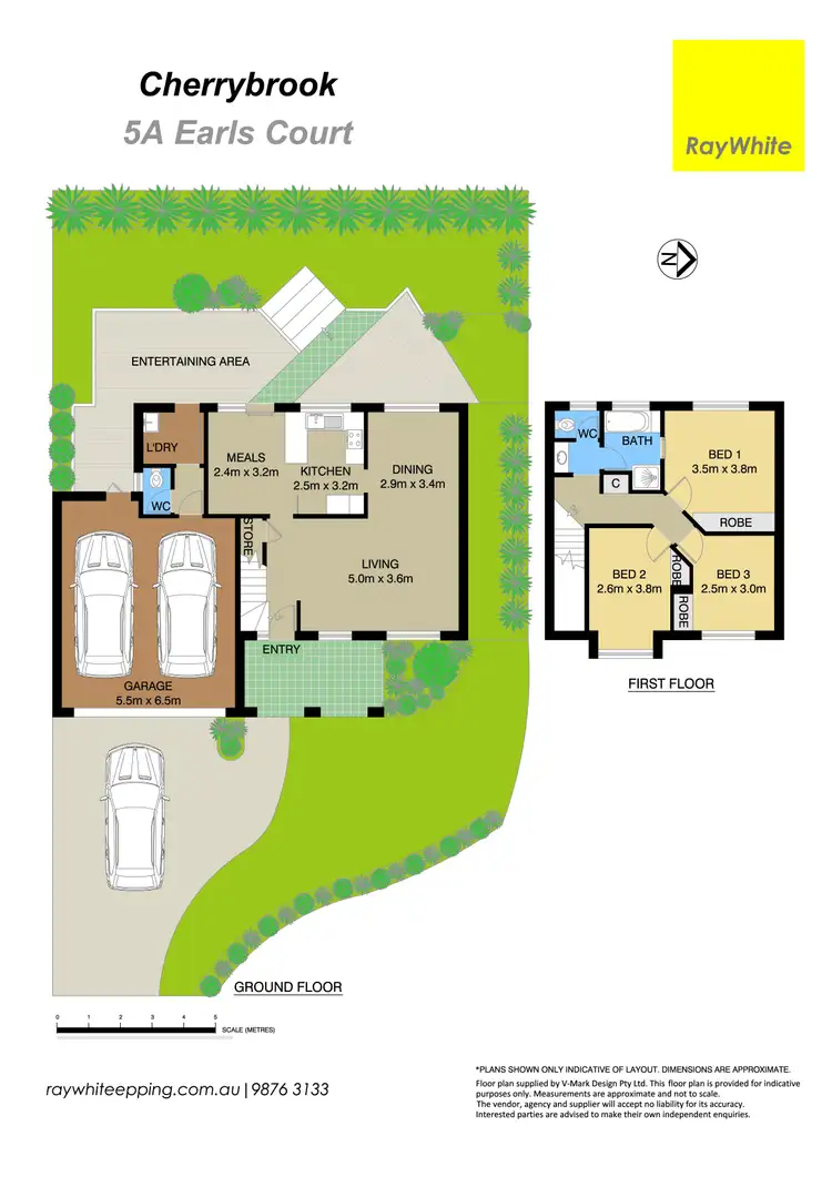 Floorplan of Homely semi-detached listing, 5A Earls Court, Cherrybrook NSW 2126