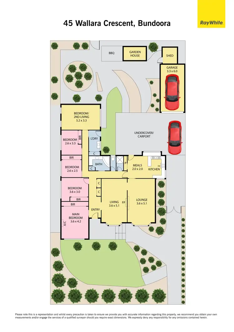 Floorplan of Homely house listing, 45 Wallara Crescent, Bundoora VIC 3083
