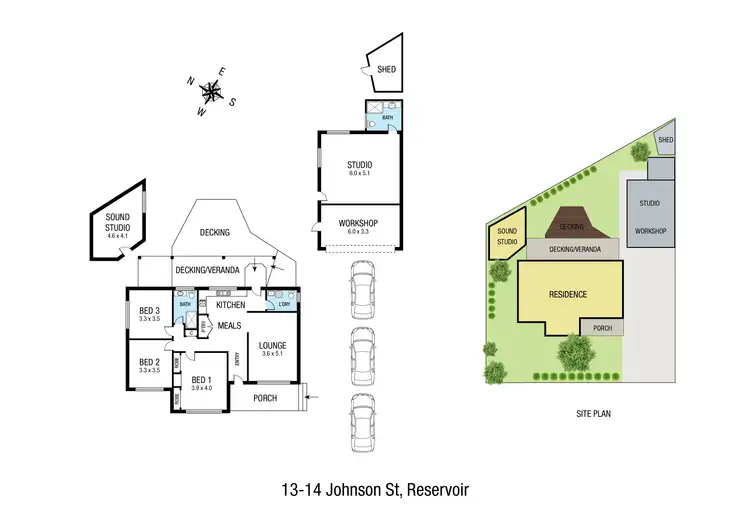 Floorplan of Homely house listing, 13-14 Johnson Street, Reservoir VIC 3073