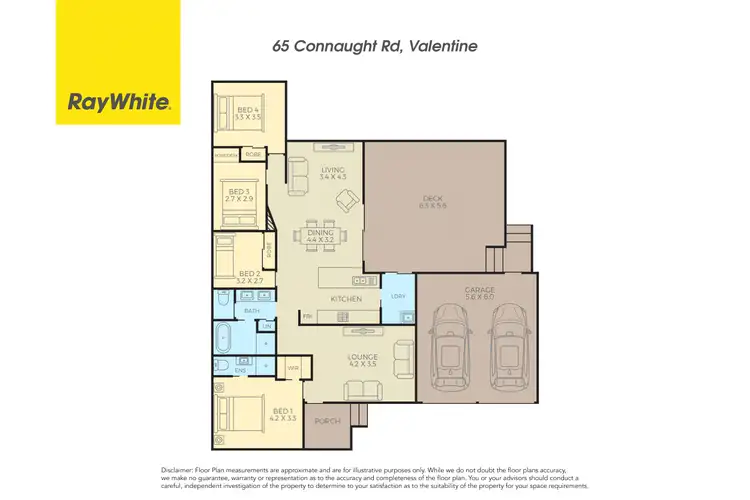 Floorplan of Homely house listing, 65 Connaught Road, Valentine NSW 2280