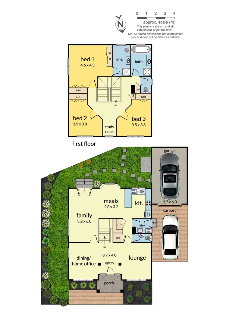 Floorplan of Homely townhouse listing, 2/648 Highbury Road, Glen Waverley VIC 3150