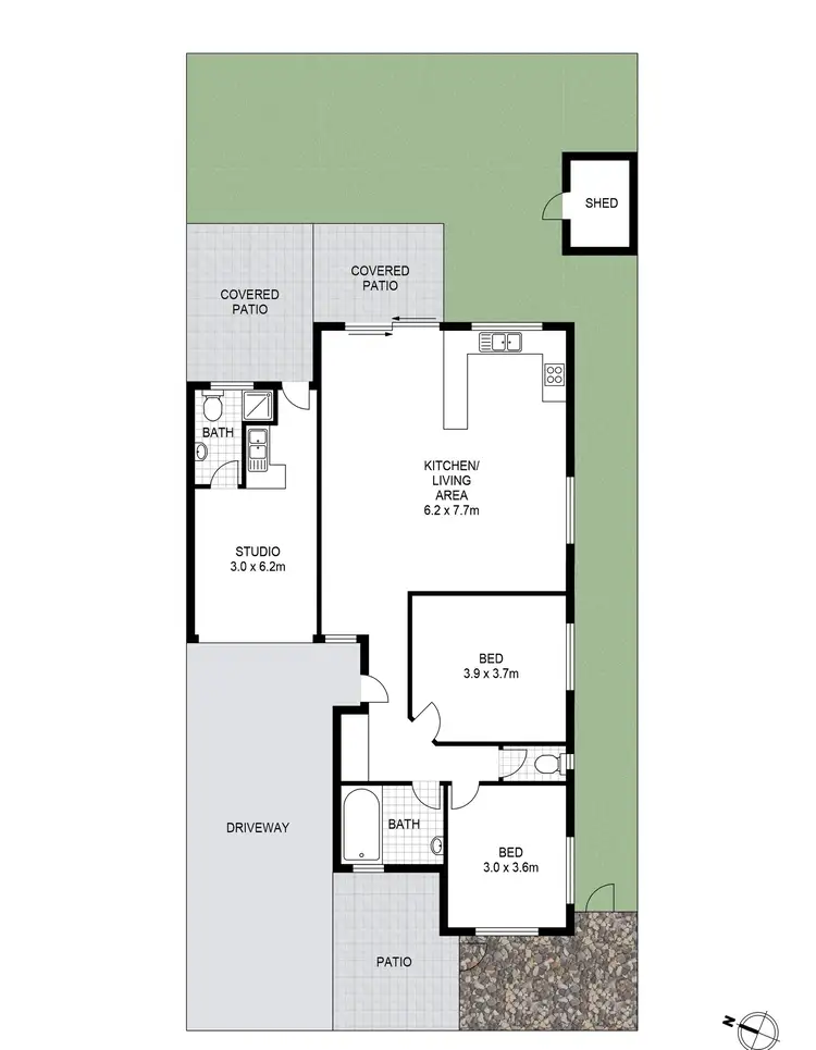 Floorplan of Homely house listing, 2/51 Sunrise Boulevard, Byron Bay NSW 2481