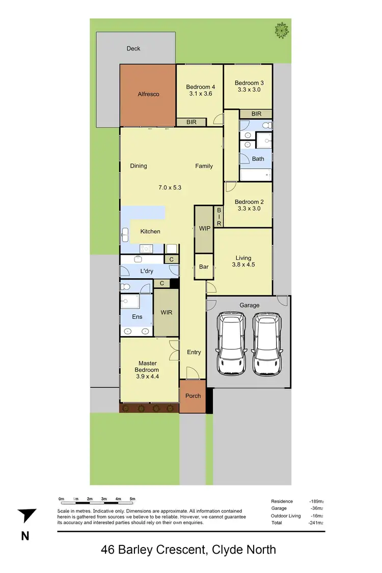 Floorplan of Homely house listing, 46 Barley Crescent, Clyde North VIC 3978