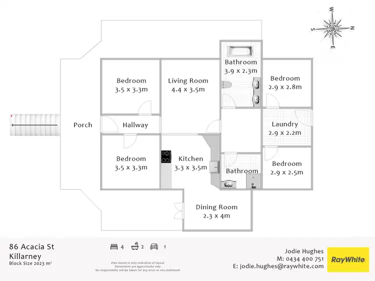 Floorplan of Homely house listing, 86 Acacia Street, Killarney QLD 4373