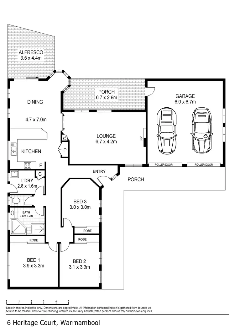 Floorplan of Homely house listing, 6 Heritage Court, Warrnambool VIC 3280