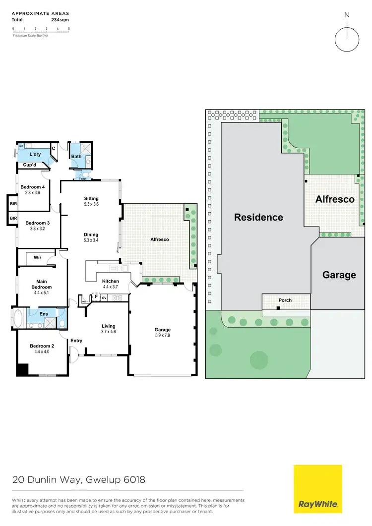 Floorplan of Homely house listing, 20 Dunlin Way, Gwelup WA 6018