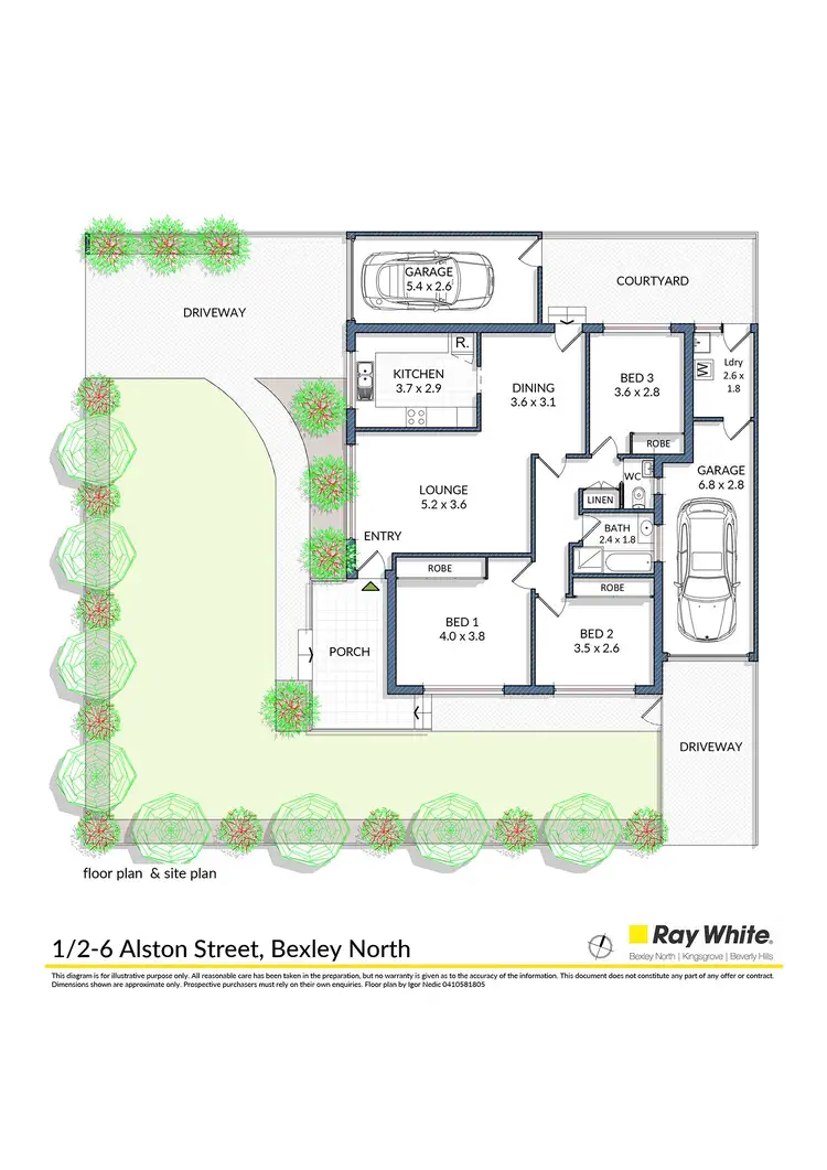 Floorplan of Homely villa listing, 1/2-6 Alston Street, Bexley North NSW 2207