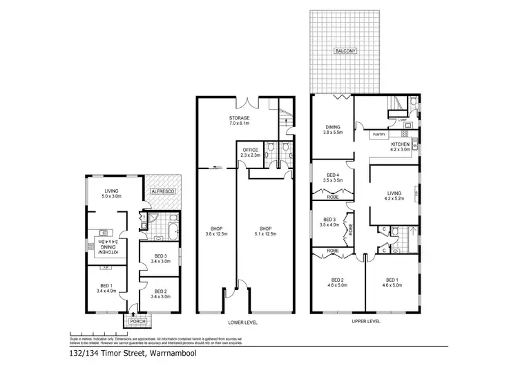 Floorplan of Homely house listing, 132-134 Timor Street, Warrnambool VIC 3280