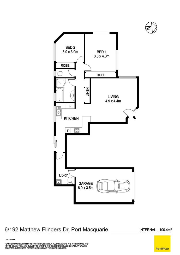 Floorplan of Homely villa listing, 6/192 Matthew Flinders Drive, Port Macquarie NSW 2444