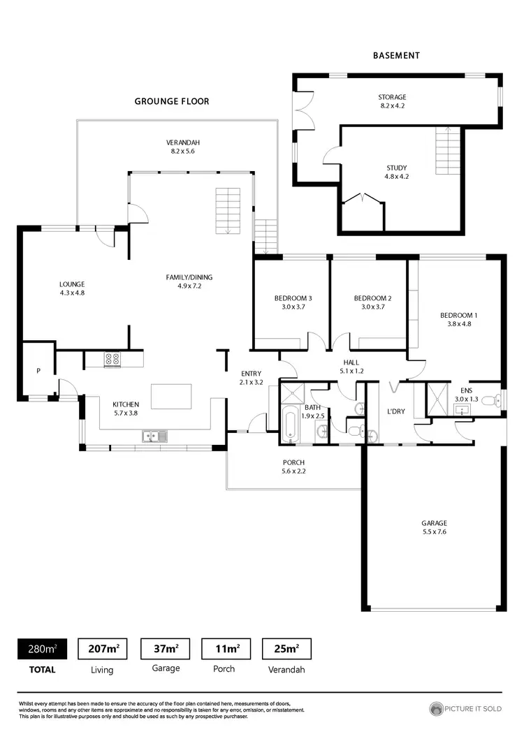 Floorplan of Homely house listing, 21 Caspar Street, Fairview Park SA 5126