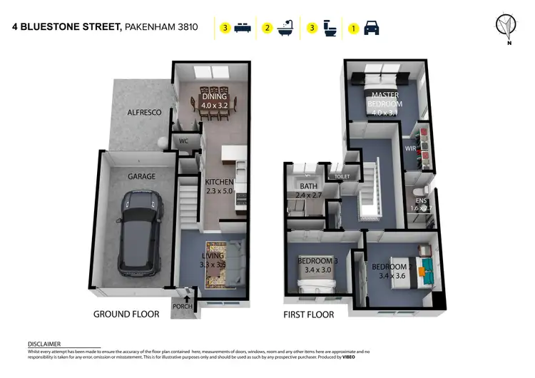 Floorplan of Homely townhouse listing, 4 Bluestone Street, Pakenham VIC 3810