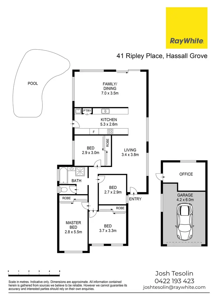Floorplan of Homely house listing, 41 Ripley Place, Hassall Grove NSW 2761