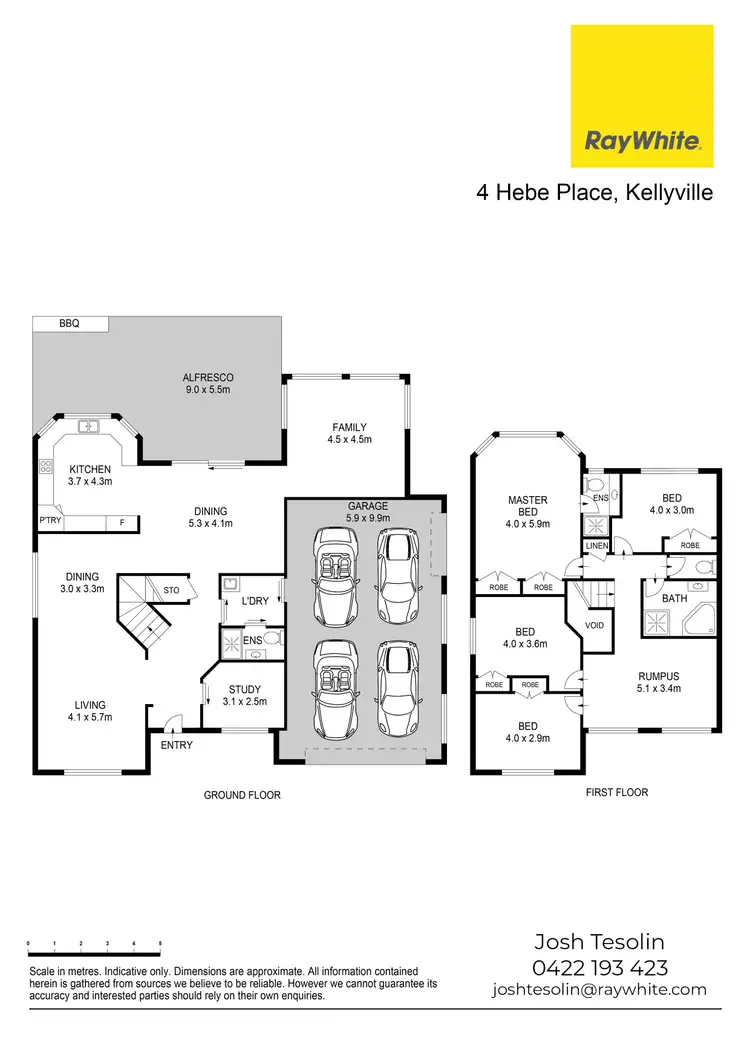 Floorplan of Homely house listing, 4 Hebe Place, Kellyville NSW 2155