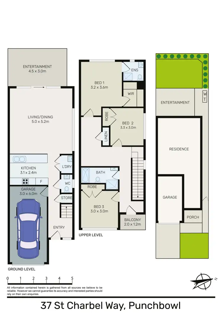 Floorplan of Homely semi-detached listing, 37 St Charbel Way, Punchbowl NSW 2196