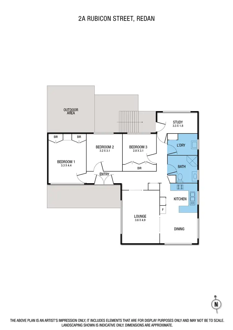 Floorplan of Homely house listing, 2a Rubicon Street, Redan VIC 3350