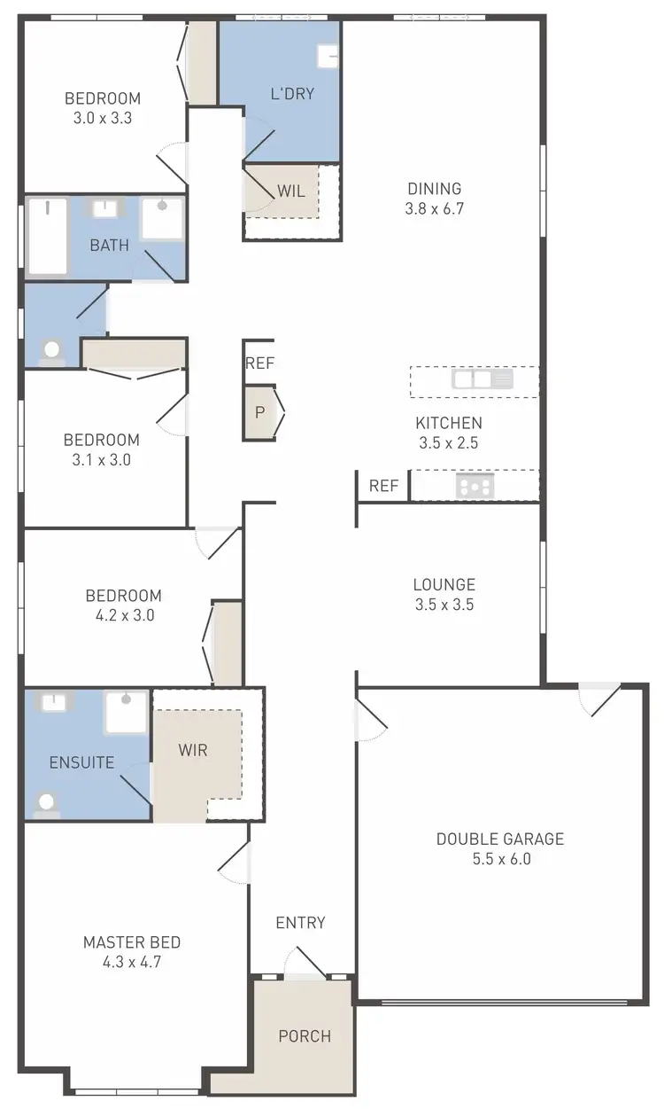 Floorplan of Homely house listing, 10 Padova Avenue, Werribee VIC 3030