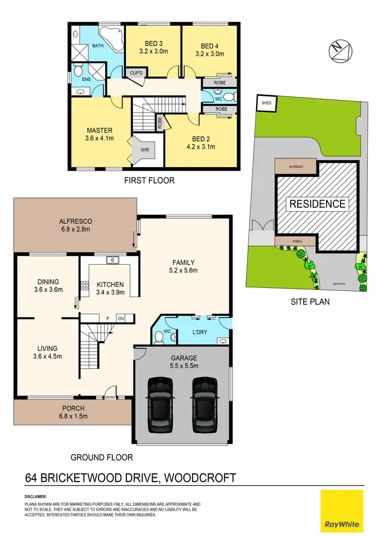 Floorplan of Homely house listing, 64 Bricketwood Drive, Woodcroft NSW 2767