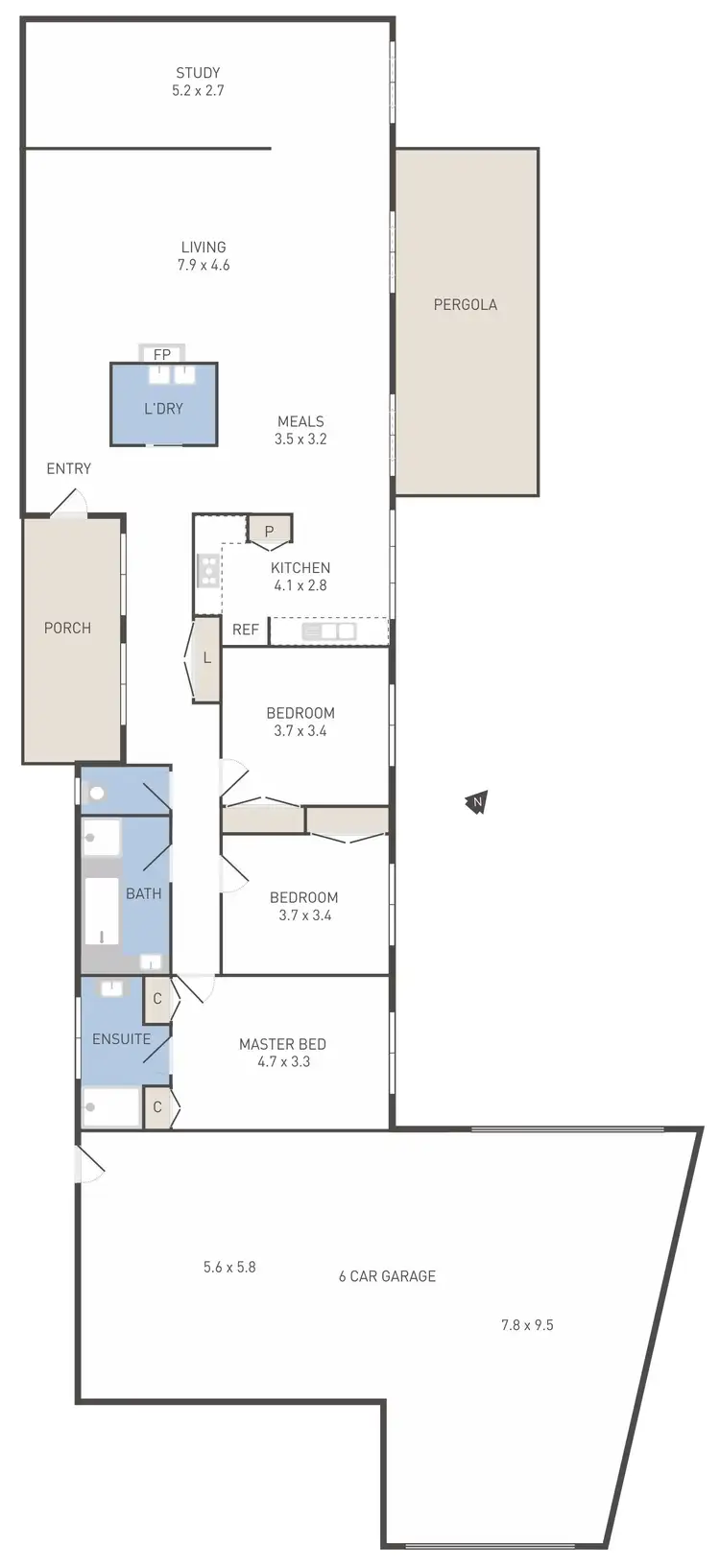 Floorplan of Homely house listing, 10 Allandale Court, Werribee VIC 3030