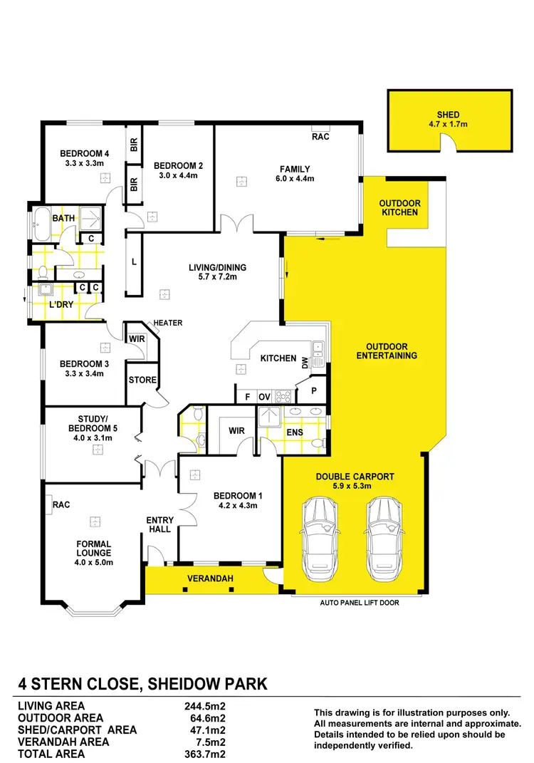 Floorplan of Homely house listing, 4 Stern Close, Sheidow Park SA 5158
